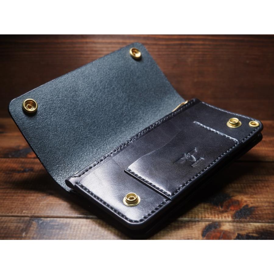 トラッカーウォレット セミロングタイプ パイソン・サドルレザー