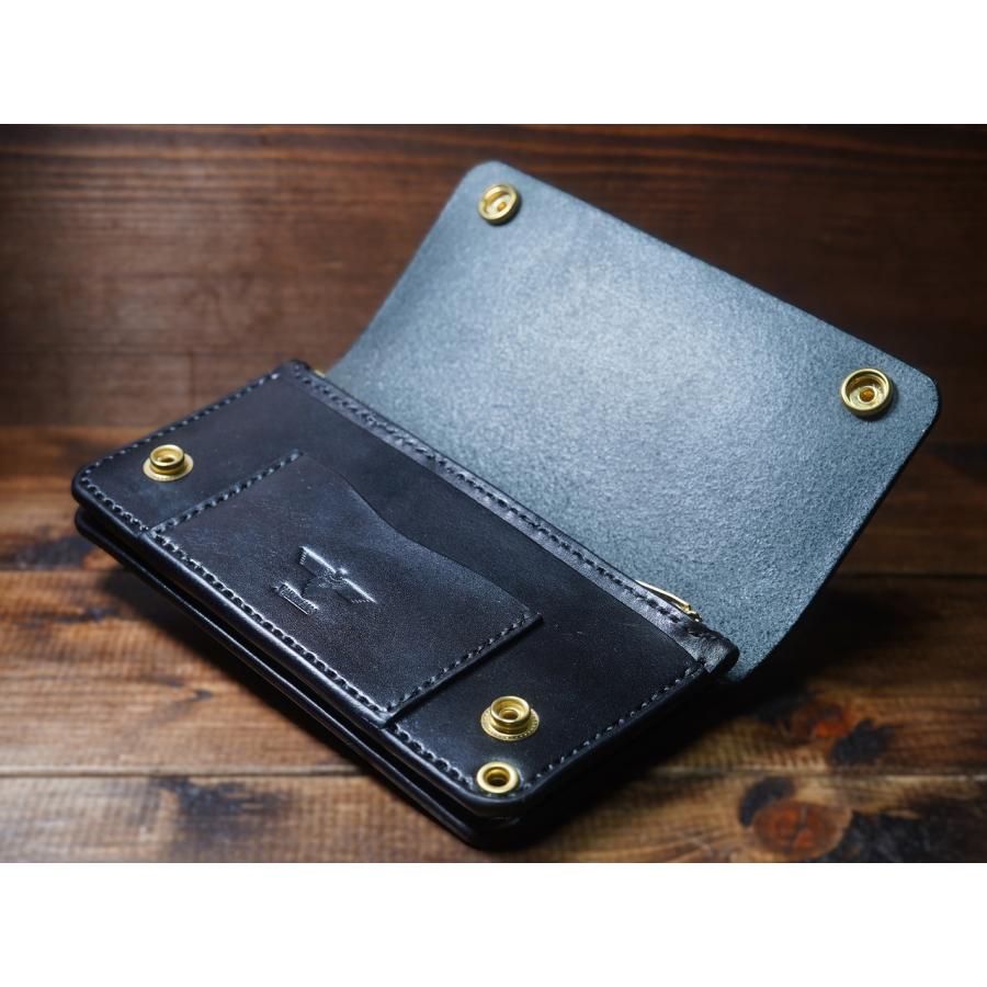 トラッカーウォレット セミロングタイプ パイソン・サドルレザー