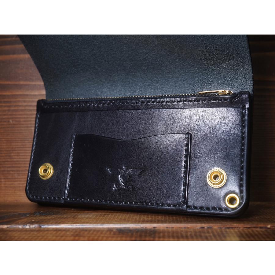 トラッカーウォレット セミロングタイプ パイソン・サドルレザー