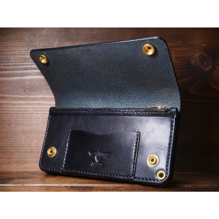 トラッカーウォレット セミロングタイプ パイソン・サドルレザー