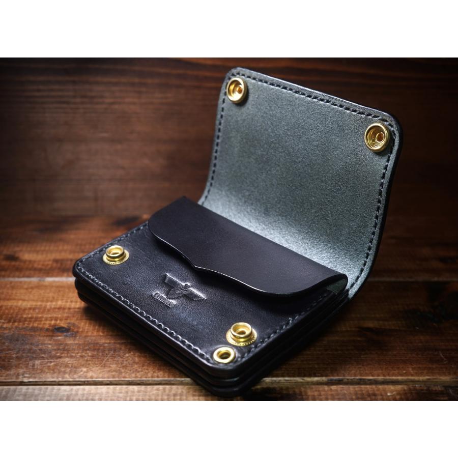 クロコダイル　コブ付き　三つ折りトラッカーウォレット クロコダイル コブ付き 三つ折りトラッカーウォレット