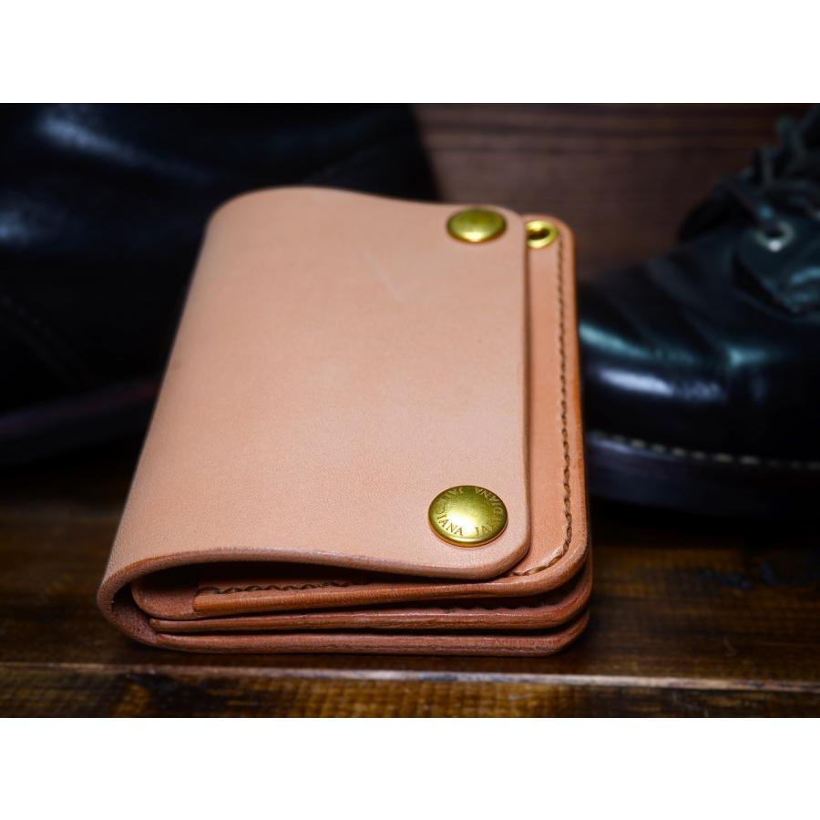 トラッカーウォレット ショートタイプ サドルレザー 牛革 財布