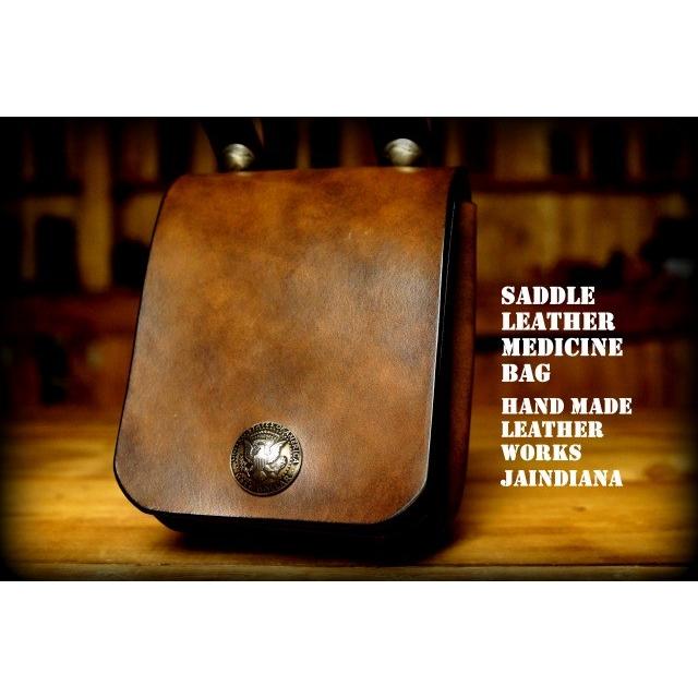 手縫い　サドルレザーメディスンバッグ　YMB-20