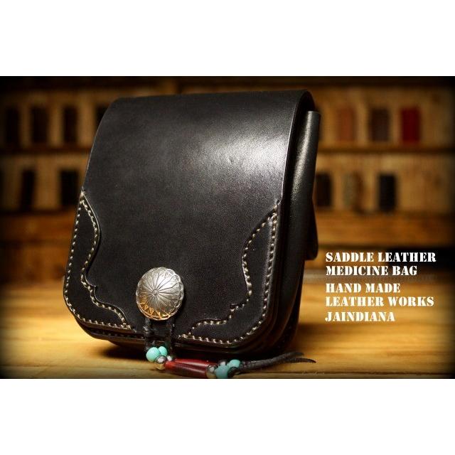 手縫い　サドルレザーメディスンバッグ　YMB-21