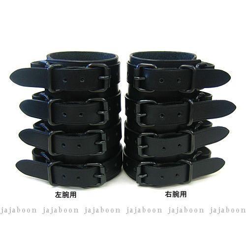 本革 ４連 ベルト リストバンド ダークサイド 両腕セット （レザー）製 JAJABOON ジャジャブーン
