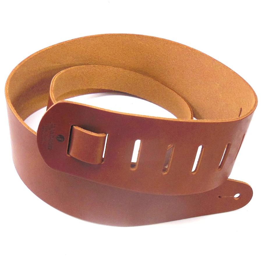 本革 ギターストラップ (WILD SIDE) 88mm 茶色 本革 （ レザー ） 製 JAJABOON ジャジャブーン