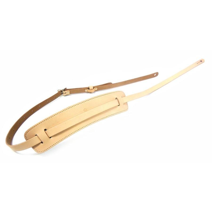 スーパースリム ギターストラップ 牛本革（レザー）製 【肩