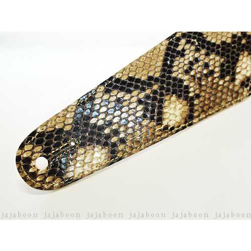 ダイヤモンド パイソン ギターストラップ 78mm幅 ギターピック