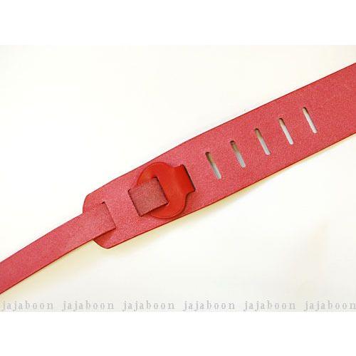 本革 ギターストラップ 68mm 幅 赤 （ レザー ） 製 JAJABOON