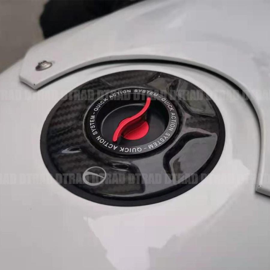 「ELDEN バイク ACCESSORIES CARBON FIBER KEYLESS FUEL GAS CAP TANK COVER BMW S1000