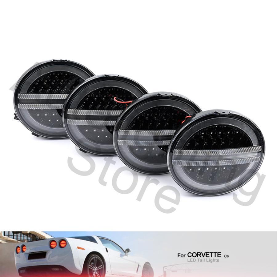 販売業者 シボレー Chevy クリアレンズ 赤い琥珀色 サイドライト 自動led点滅ライト chevrolet corvette c6 2005-2013 4個