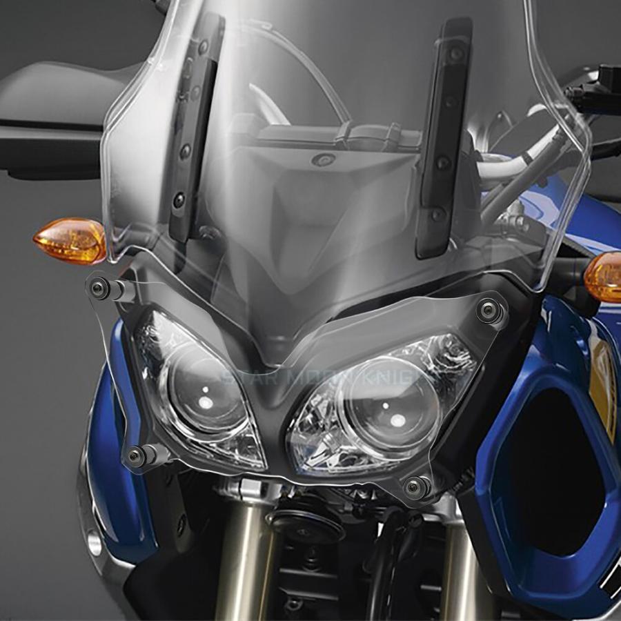 バイク アクリル フィット ヤマハ XT 1200 Z XT1200Z Super テネレ 2010年 - 2021年 ヘッドライト プロテクター ライト カバー 保護 ガード｜jajamaruhonpo｜03