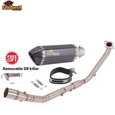 ヤマハ YZF R15 V3 R125 MT125 MT 125 2020 2021バイク排気フルシステム ESCAPE MOTO MODIFIED FRONT PIPE CATALYST付き｜jajamaruhonpo｜09