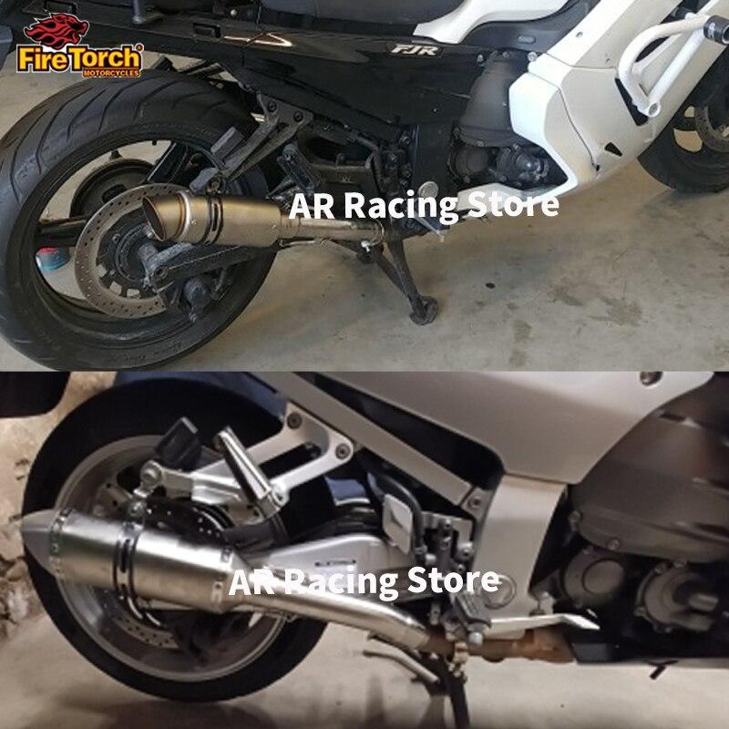 ヤマハ FJR 1300 2001年 2023年FJR1300 FJR1300エスケープモトバイクマフラーステンレス ミドルリンクパイプ｜jajamaruhonpo｜04