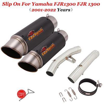 エキゾーストシステム ヤマハ スリップオン中央リンクパイプ付き1300FJR13002001-2022 バイクパーツ 部品 互換品 カスタム アクセ｜jajamaruhonpo｜06