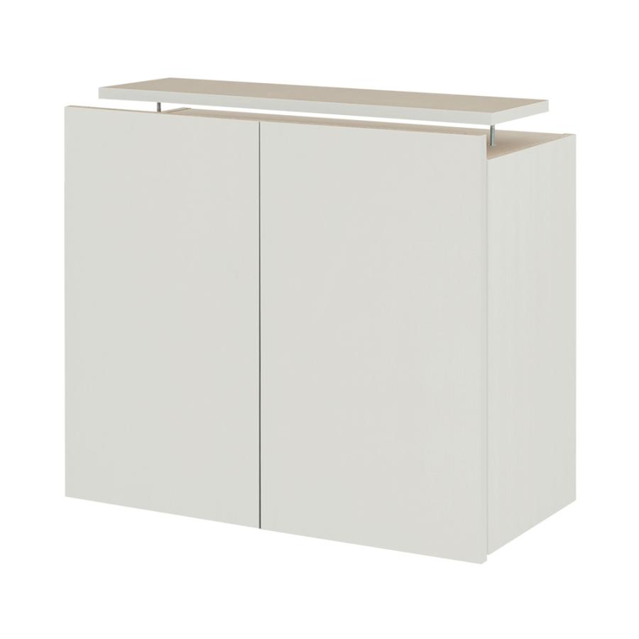 (専用オプション品)壁面システム収納ラック 璧 専用セミオーダー上置き ハイタイプ 幅84cm×奥行30.7cm×高さ63〜90cm 壁面収納 専用上置き 日本製 | 充英アート | 02