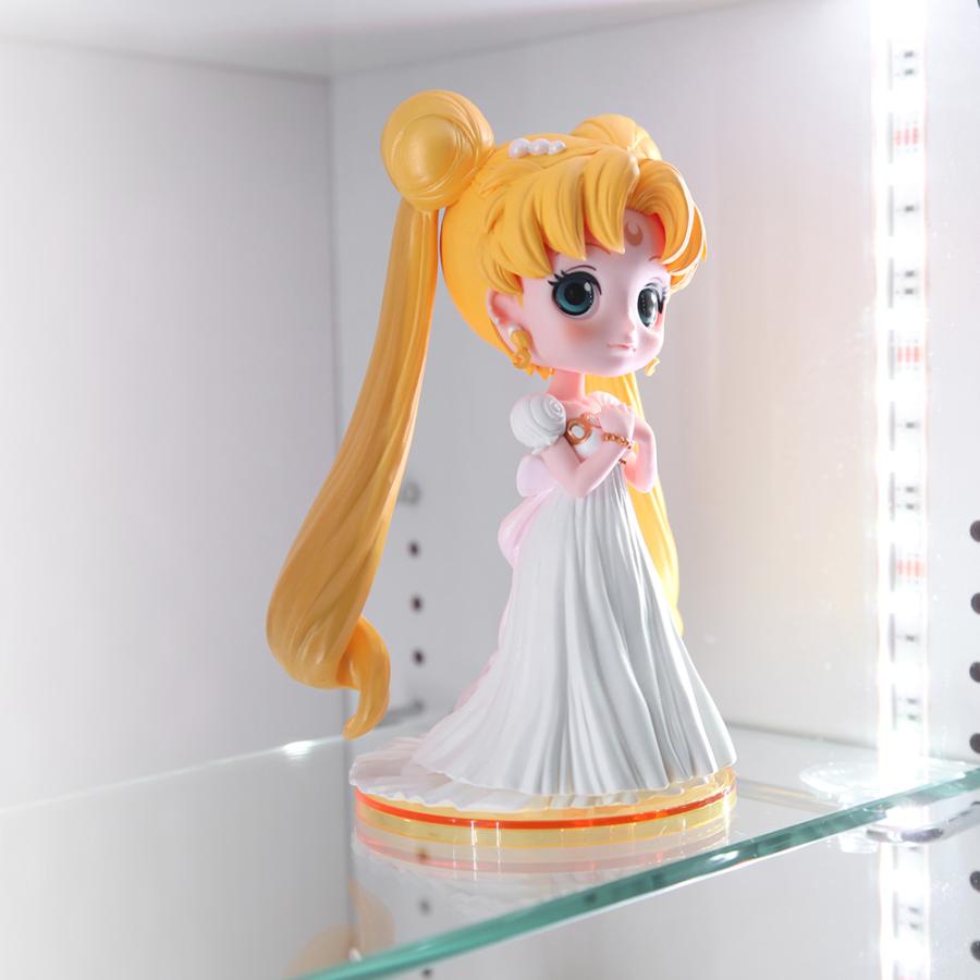 ホワイト LED ミラーセット ( ホワイト LED ＋ ミラー1枚 ＋ 本体ロータイプ 幅55cm 奥行29cm 高さ98cm ) JAJAN フィギュアラック ザ サード レギュラー｜jajan-a｜19