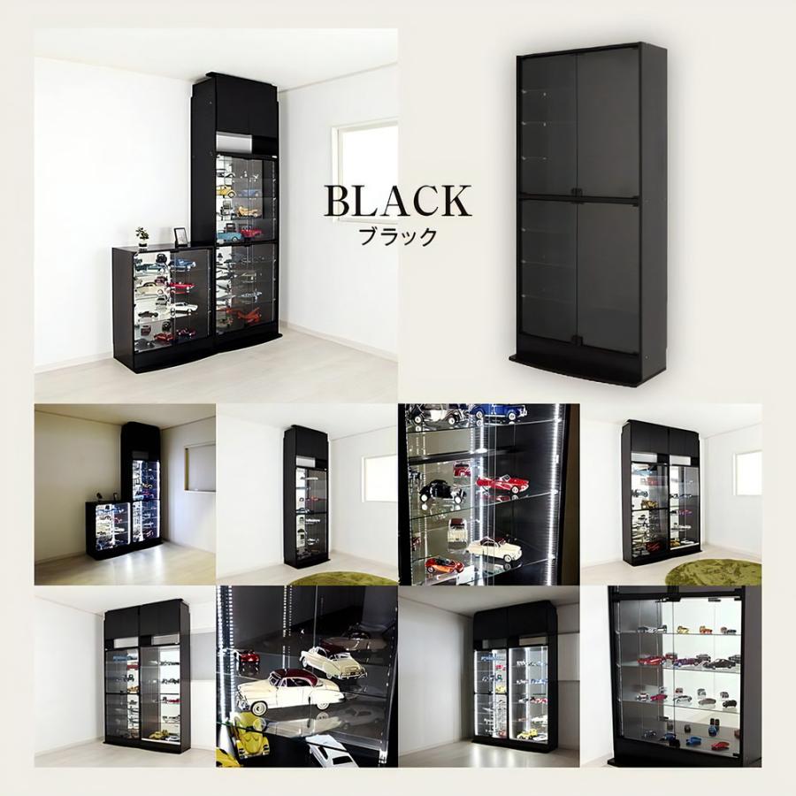 コレクションケース ホワイト ハイタイプ 29cm JAJAN コレクションラック ワイド 開き戸 ハイタイプ 本体 幅