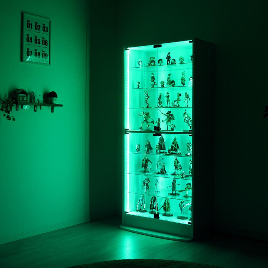 JAJAN RGB LEDセット ( LED ＋ 本体ハイタイプ 開き戸 幅83cm 奥行29cm