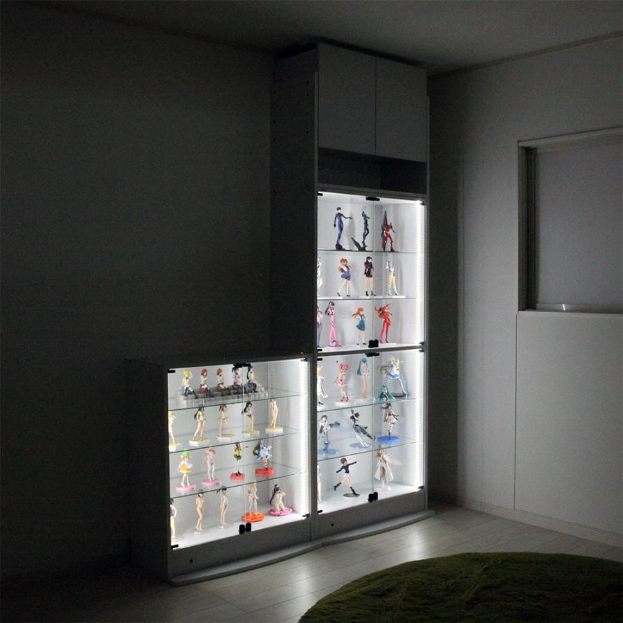 JAJAN ホワイト LED セット ( ＋ 本体ロータイプ 引き戸 幅83cm 奥行