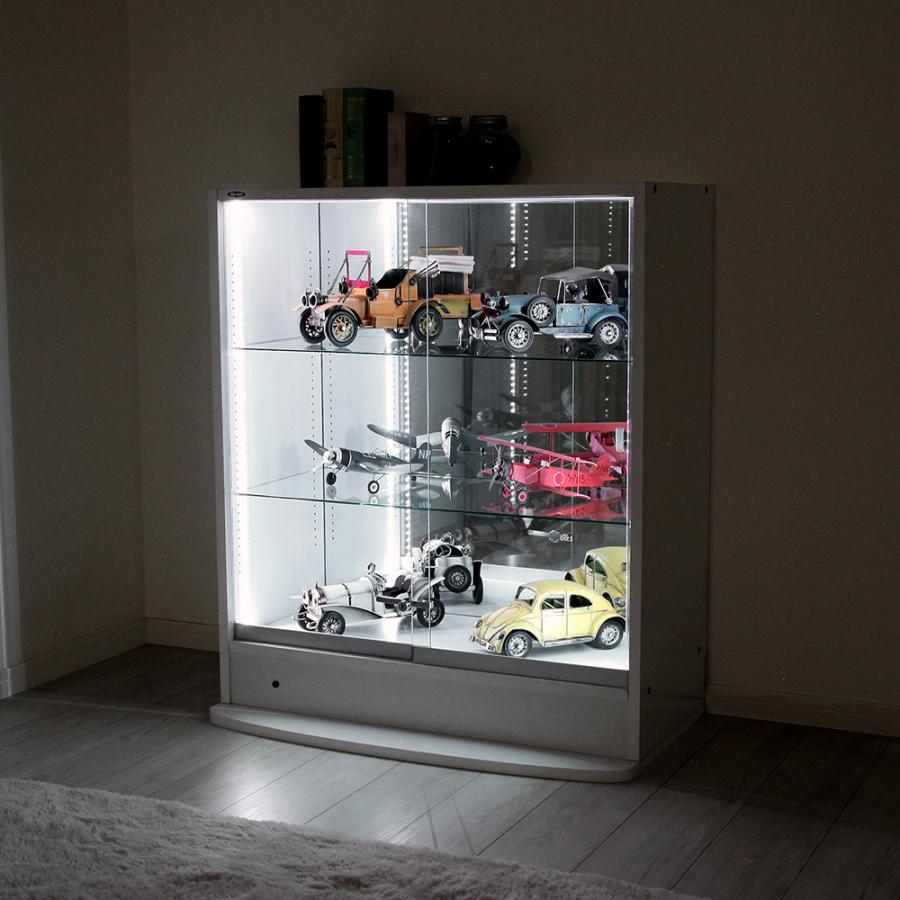 JAJAN ホワイト LED ミラーセット ( ＋ ミラー1枚組 本体ロータイプ