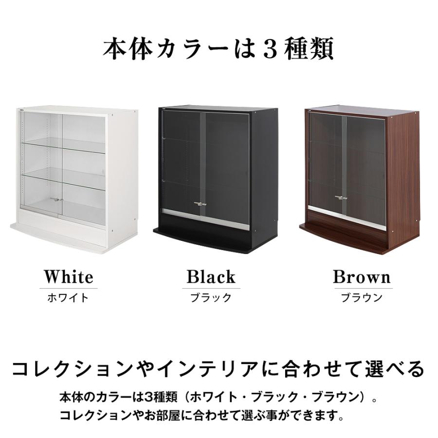 JAJAN フィギュアラック ザ サード ワイド 引き戸 ロータイプ 本体 幅