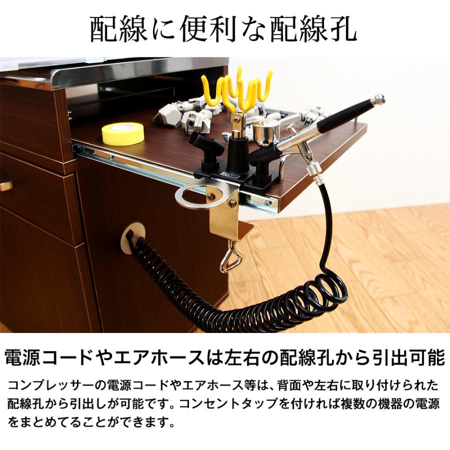 JAJAN ホビーワゴン ダブルスライドテーブルワゴン 幅44.5cm : JAJAN