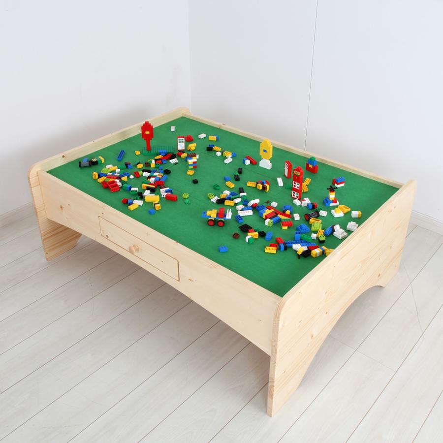 充英アート 天然木キッズ プレイテーブル 幅120cm キッズ