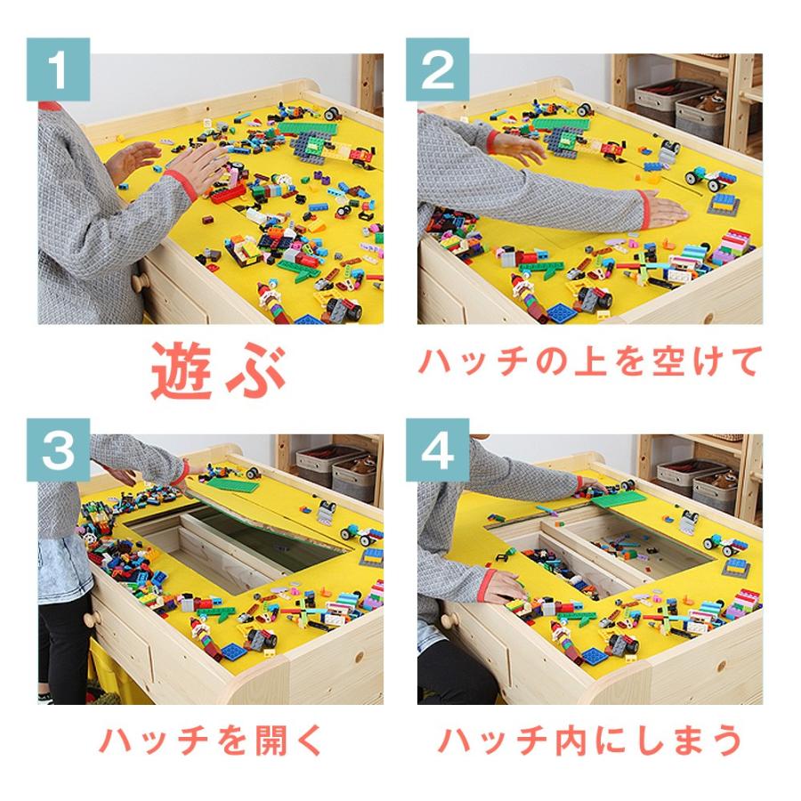 充英アート 天然木キッズ プレイテーブル 幅120cm キッズコーナー 