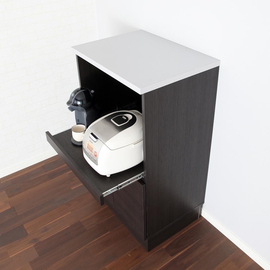 日本製 キッチンラック レンジ台 フィオナ MCW-590 幅59cm×奥行44cm×高