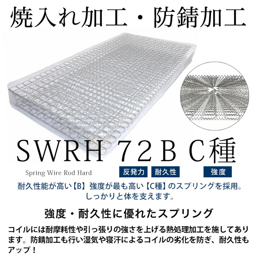 シングル マットレス しっかり硬め スプリングコイル ゾーイング 新品 送料込 ART シングルサイズ 高級 固め 硬め ピロートップ付き ポケット