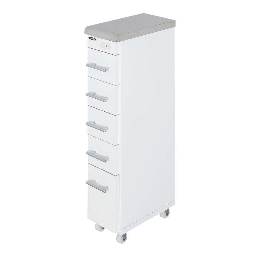 日本製 ステンレス隙間ワゴン 幅15cm 奥行30cm 高さ80cm 完成品 一口コンセント ステンレス天板 ステンレス隙間ワゴン 幅15cm 6cm×奥行22