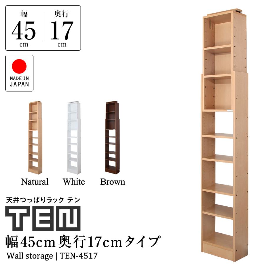 充英アート 天井つっぱりラック TEN 幅45cm 奥行17cm 対応天井高 充英アート 天井つっぱりラック TEN 幅45cm 奥行17cm 対応天井高