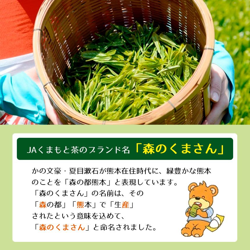 緑茶【森のくまさん 玉緑茶 紙缶セット MK30】 茶葉 JA 熊本 80g×3缶