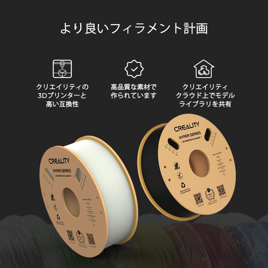 3Dプリンター用 フィラメント ホワイト 高速印刷対応 PLAフィラメント