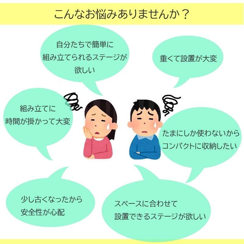 簡易ステージ イベント用ステージ 2x2m 折りたたみ ポータブル 簡易ステージ イベント用ステージ 2x2m 折りたたみ ポータブル