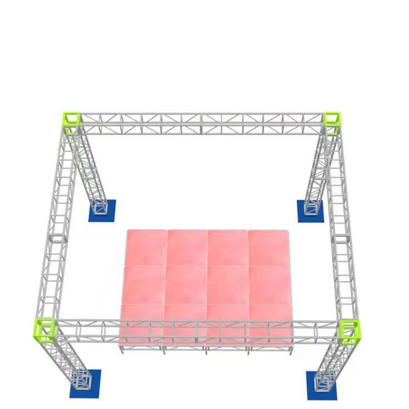 トラスセット ステージトラス 6×5×4m 軽量 アルミ 高4m|展示会 トラスセット ステージトラス 6×5×4m 軽量 アルミ 高4m|展示会