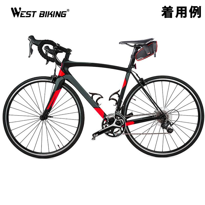 サドルバッグ 自転車 リアシート 赤バッグ ロードバイク クロスバイク