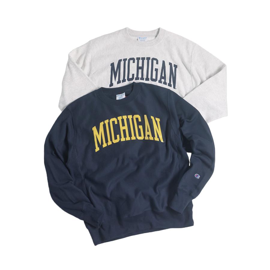 Champion UNIVERSITY OF MICHIGAN オフィシャル クルーネック Champion UNIVERSITY OF MICHIGAN オフィシャル クルーネック