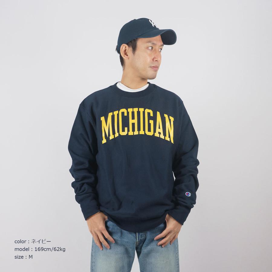 Champion UNIVERSITY OF MICHIGAN オフィシャル クルーネック Champion UNIVERSITY OF MICHIGAN オフィシャル クルーネック