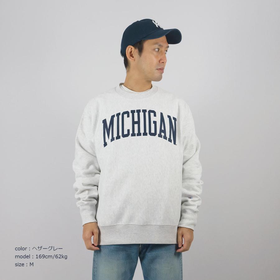 Champion UNIVERSITY OF MICHIGAN オフィシャル クルーネック Champion UNIVERSITY OF MICHIGAN オフィシャル クルーネック