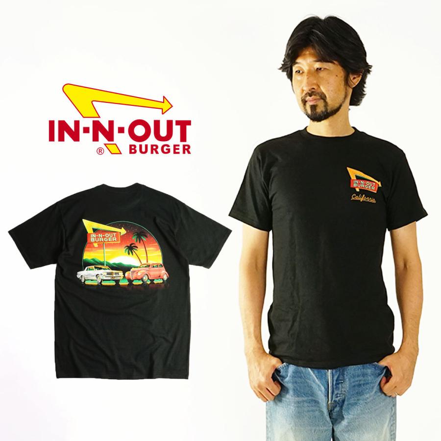 インアンドアウトバーガー 半袖 Tシャツ 2021 ア フレッシュ ニューイヤー ブラック メンズ S-XXL In-N-Out Burger ご当地Tシャツ 海外買い付け｜jalana