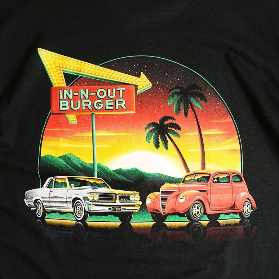 インアンドアウトバーガー 半袖 Tシャツ 2021 ア フレッシュ ニューイヤー ブラック メンズ S-XXL In-N-Out Burger ご当地Tシャツ 海外買い付け｜jalana｜06