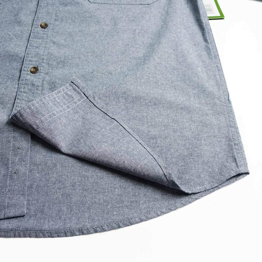 KEY キー シャンブレー 長袖 シャツ517-45 メンズ S-XXL ワークシャツ