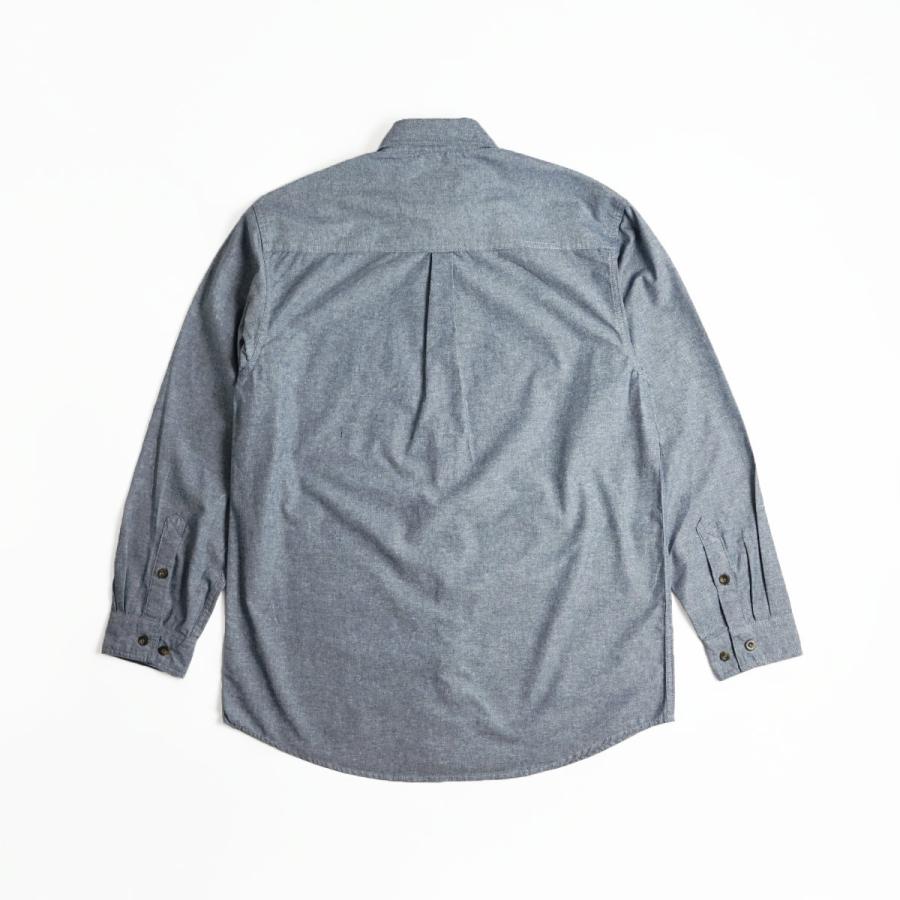 KEY キー シャンブレー 長袖 シャツ517-45 メンズ S-XXL ワークシャツ