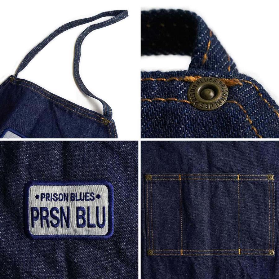 新品　未使用　PRSN BLU　プリズン　ブルー　ワークエプロン　ネイビー PRISON BLUES プリズンブルース エプロン メンズ レディース 515