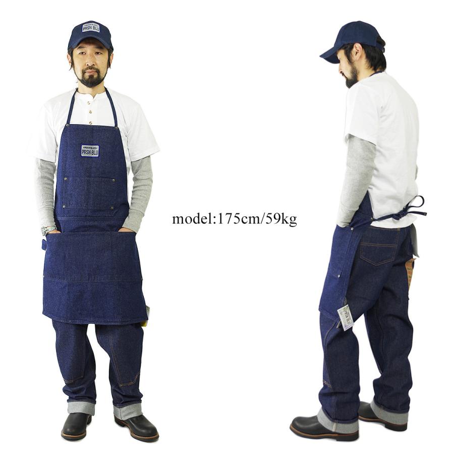 新品　未使用　PRSN BLU　プリズン　ブルー　ワークエプロン　ネイビー PRISON BLUES プリズンブルース エプロン メンズ レディース 515