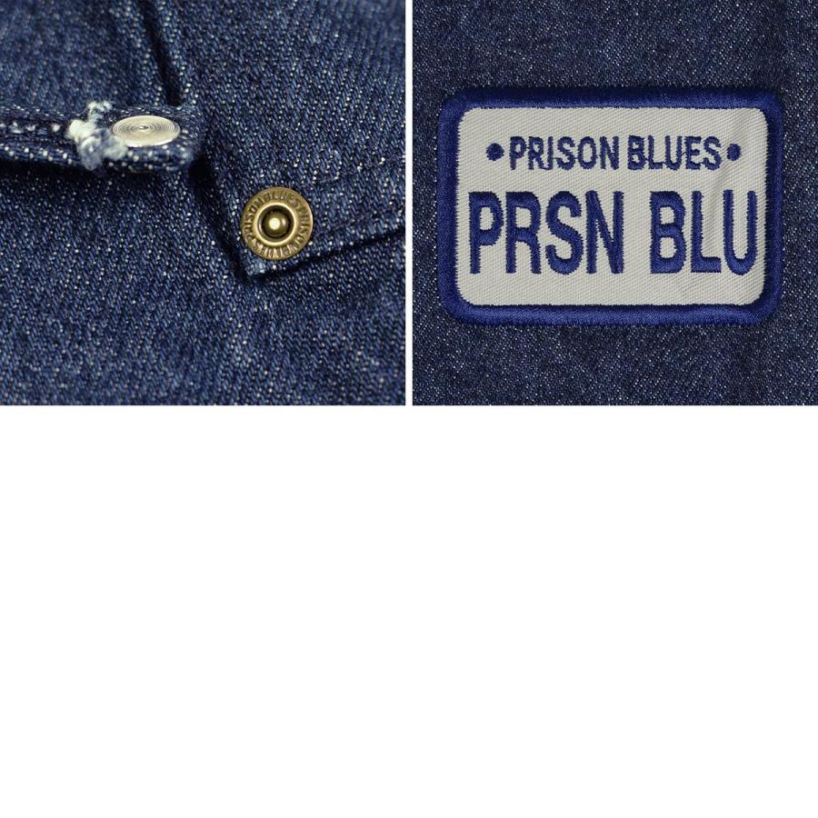 PRISON BLUES プリズンブルース ワークエプロン リンスドブルー