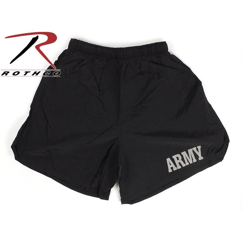 ロスコ ROTHCO フィジカルトレーニング アーミーショーツ ブラック PHYSICAL TRAINING ARMY SHORTS ナイロンショーツ 水着 海パン｜jalana｜02