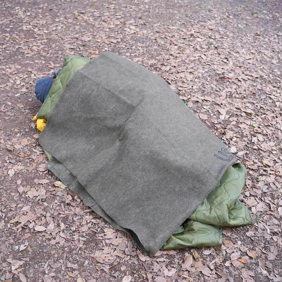 ROTHCO（ロスコ） Rothco U.S.ウール ブランケット 毛布 膝掛け ラグ